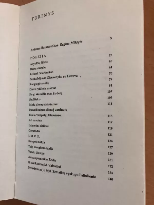 Rinktinė - Antanas Baranauskas, knyga 5