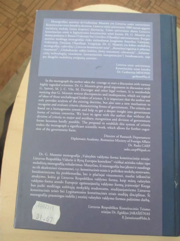 Užsienio šalių konstitucijos - Gediminas Mesonis, knyga 4