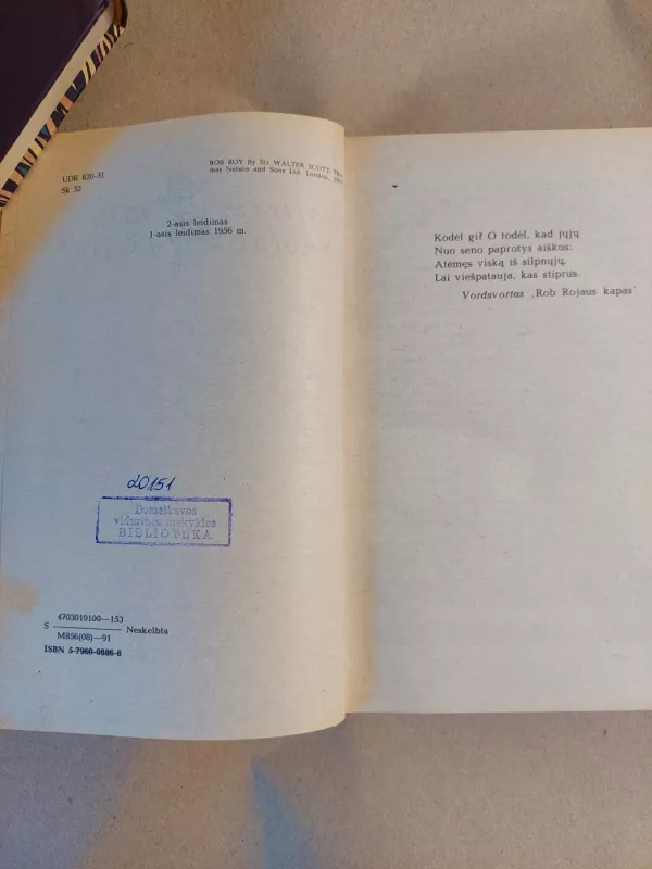 Rob Rojus - Valteris Skotas, knyga 3