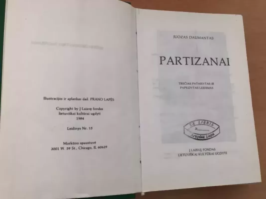 Partizanai - Juozas Daumantas, knyga 3