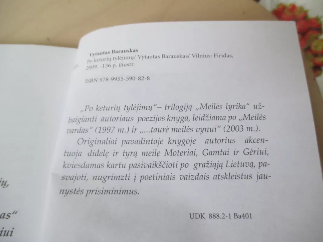 Po keturių tylėjimų - Vytautas Barauskas, knyga 5