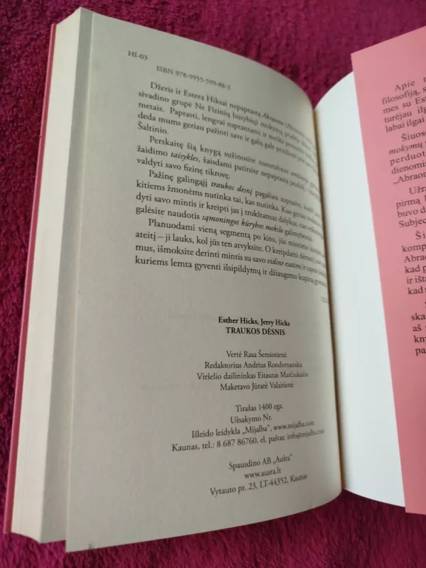 Traukos dėsnis. Ką daryti, kad jis jums padėtų - Esthera Hicks, Jerry Hicks Jerry Hicks, knyga 5