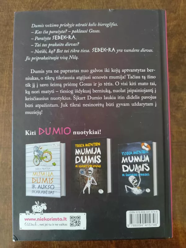 Mumija Dumis ir sebek-ra kaukė - Tosca Menten, knyga 3