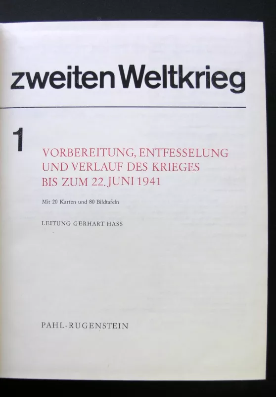 Deutschland im zweiten Weltkrieg Band 1 - Wolfgang Schumann, Gerhart Hass, Karl Drechsler, knyga 4