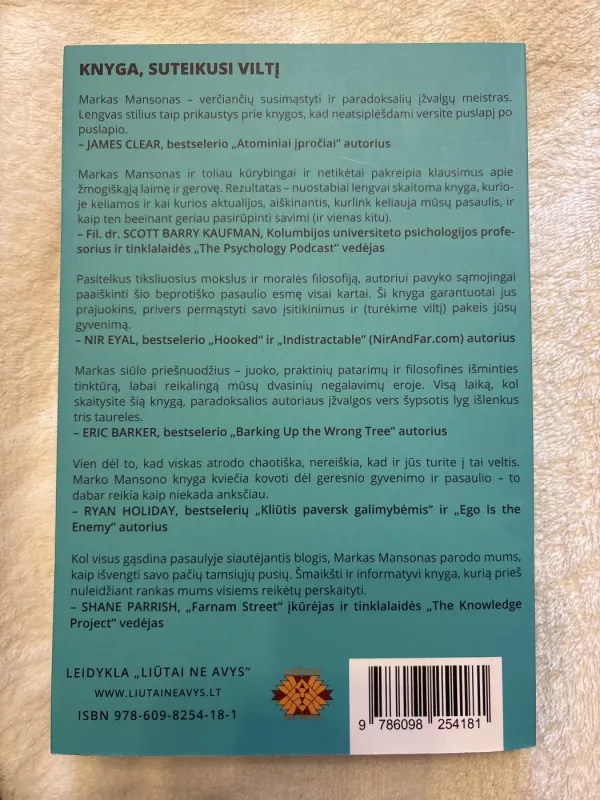 Viskas yra sukrušta. Knyga apie viltį - Mark Manson, knyga 3