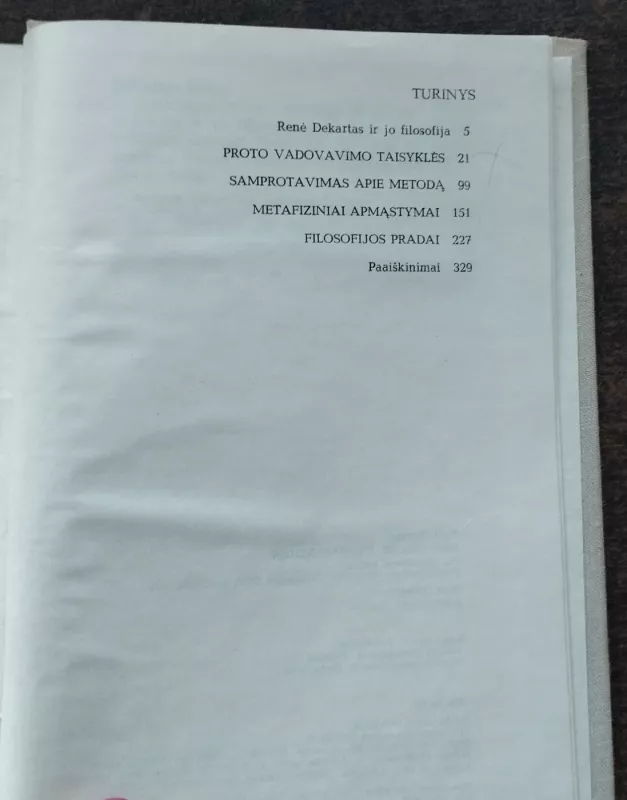 Rinktiniai  raštai - R. Dekartas, knyga 4