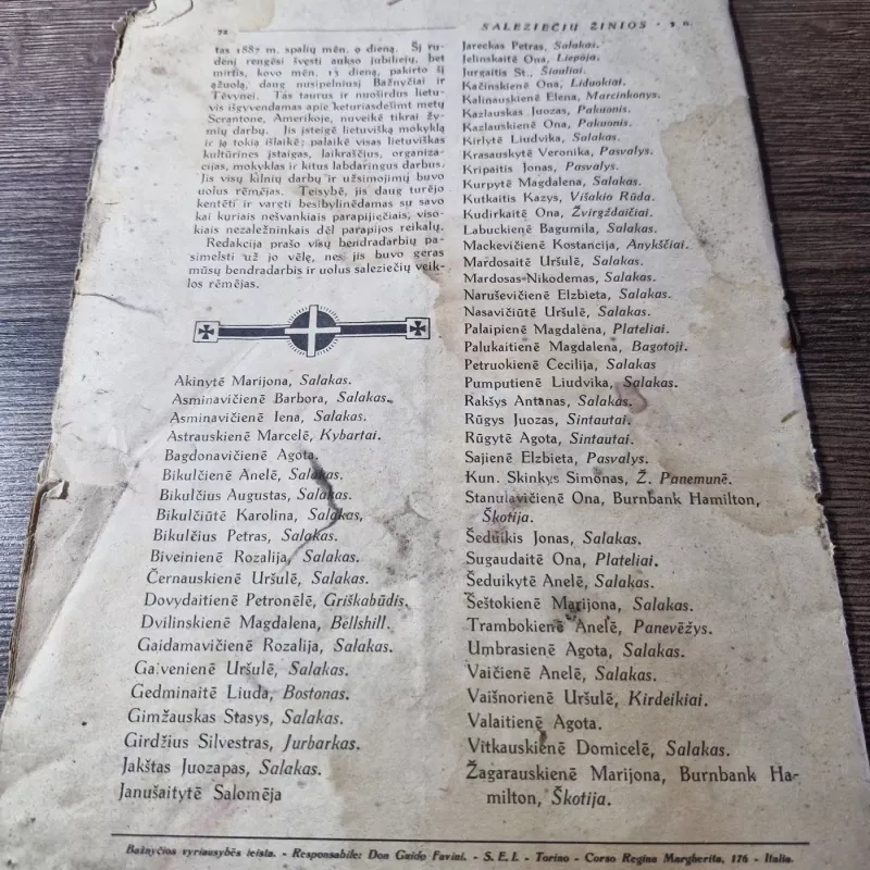 SALEZIEČIŲ ŽINIOS 1937 GEGUŽĖS- BIRŽELIO mėn. - Autorių kolektyvas (įvairūs), knyga 4