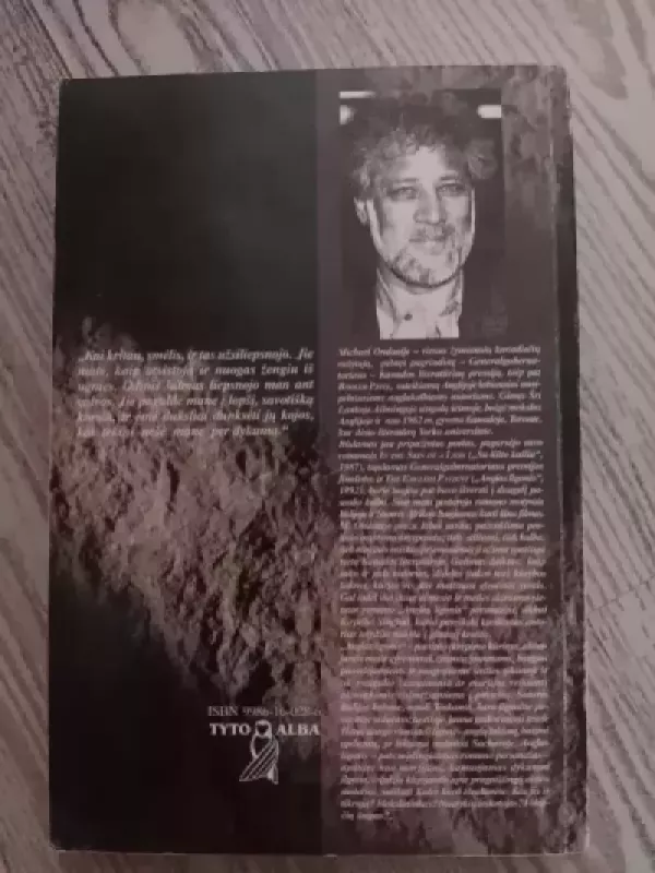 Anglas ligonis - Michael Ondaatje, knyga 3