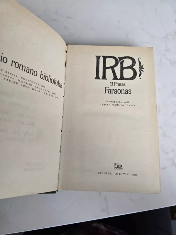 Faraonas - B. Prusas, knyga 3