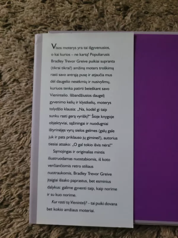 Kur rasti tą vienintelį? - Bradley Trevor Greive, knyga 3