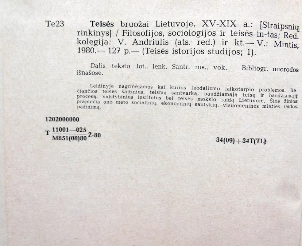 Teisės bruožai Lietuvoje XV - XIX - Autorių Kolektyvas, knyga 3