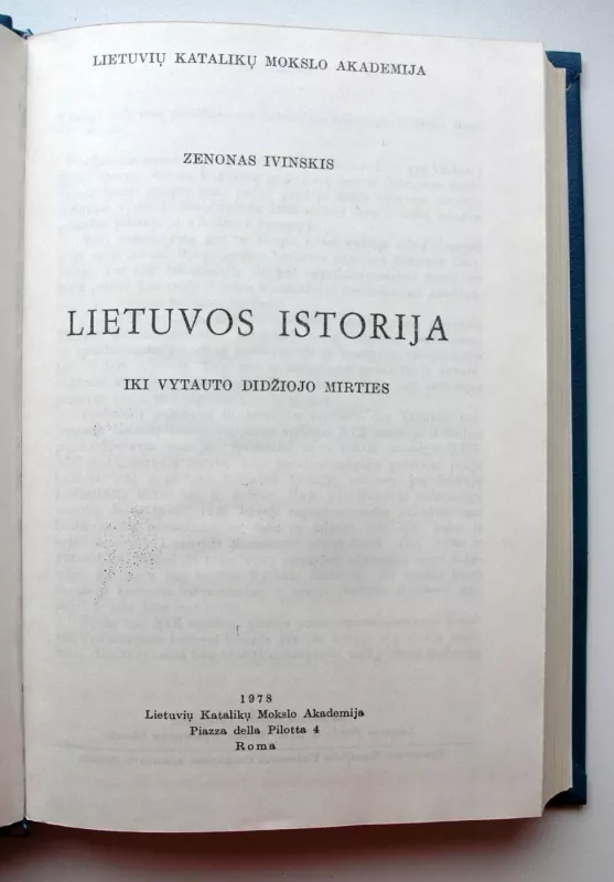 Lietuvos istorija iki Vytauto Didžiojo mirties - Zenonas Ivinskis, knyga 3