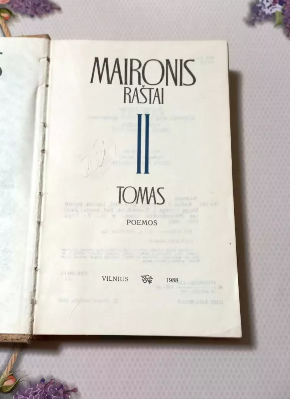 Maironis raštai II tomas -  Maironis, knyga 4