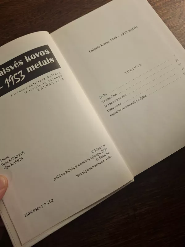 Laisvės kovos 1944-1953 metais - Dalia Kuodytė, knyga 3