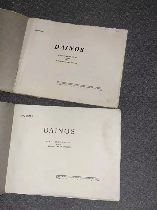 Dainos. Pirmojo lietuviško dainyno III leidimas. I-II dalis. - Liudvikas Rėza, knyga 3