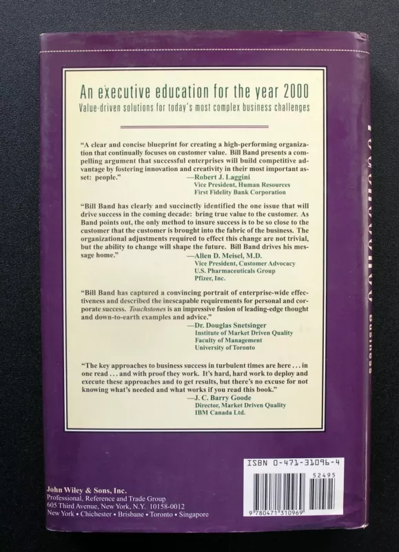 Touchstones: Ten New Ideas Revolutionizing Business - William A. Band, knyga 5
