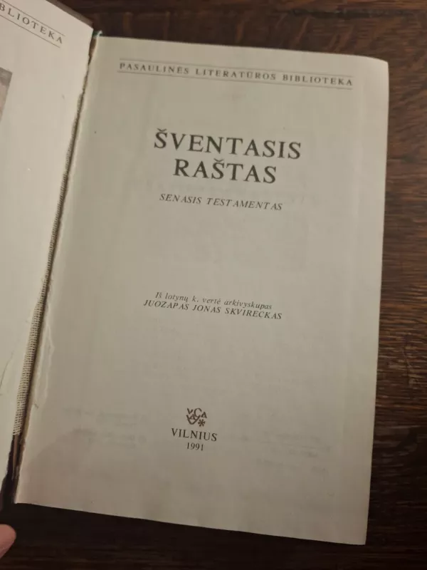 Šventasis raštas/Senasis testamentas 3 tomas - Autorių Kolektyvas, knyga 2