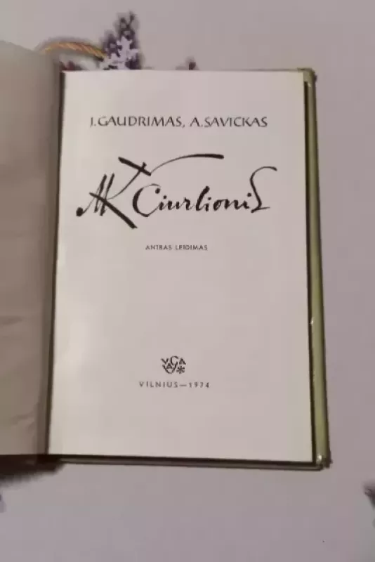 M. K. Čiurlionis - J. Gaudrimas, A. Savickas, knyga 3