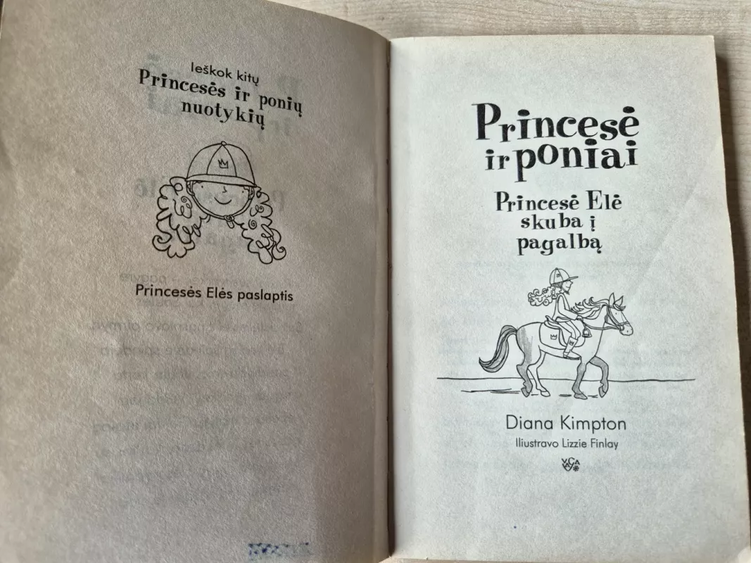 Princesė ir poniai. Princesė Elė skuba į pagalbą - Diana Kimpton, knyga 3