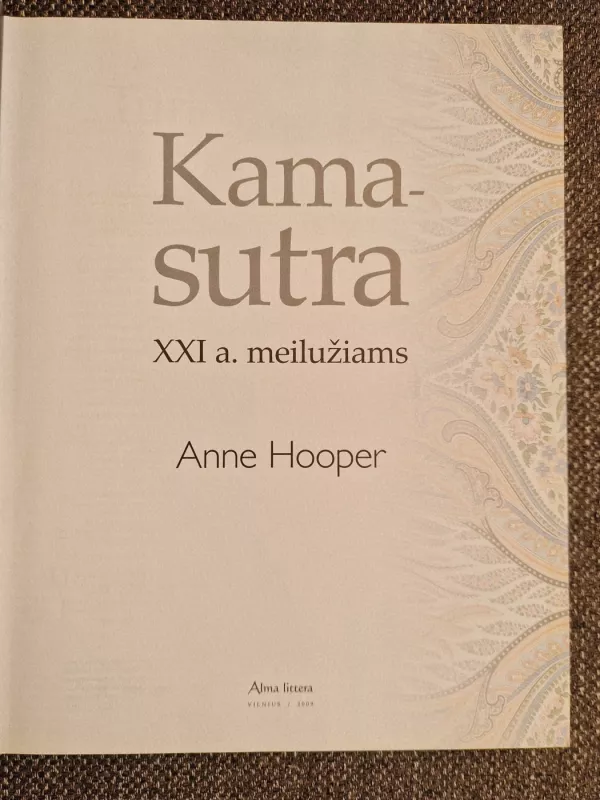 KAMA SUTRA XXI A. MEILUŽIAMS - Anne Hooper, knyga 6