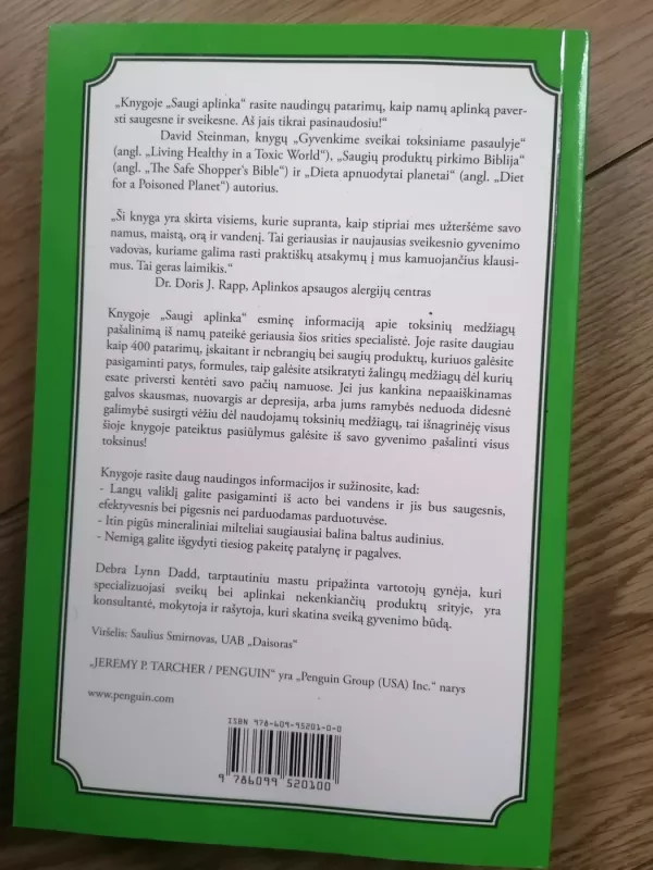 Saugi aplinka - Debra Lynn Dadd, knyga 6