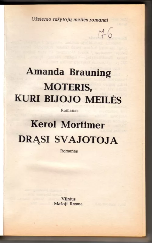 Užsienio rašytojų meilės romanai - Autorių kolektyvas, knyga 3