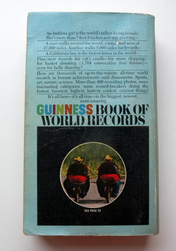 Giant 1976 Edition Guinness Book of World Records - Norris McWhirter, knyga 6