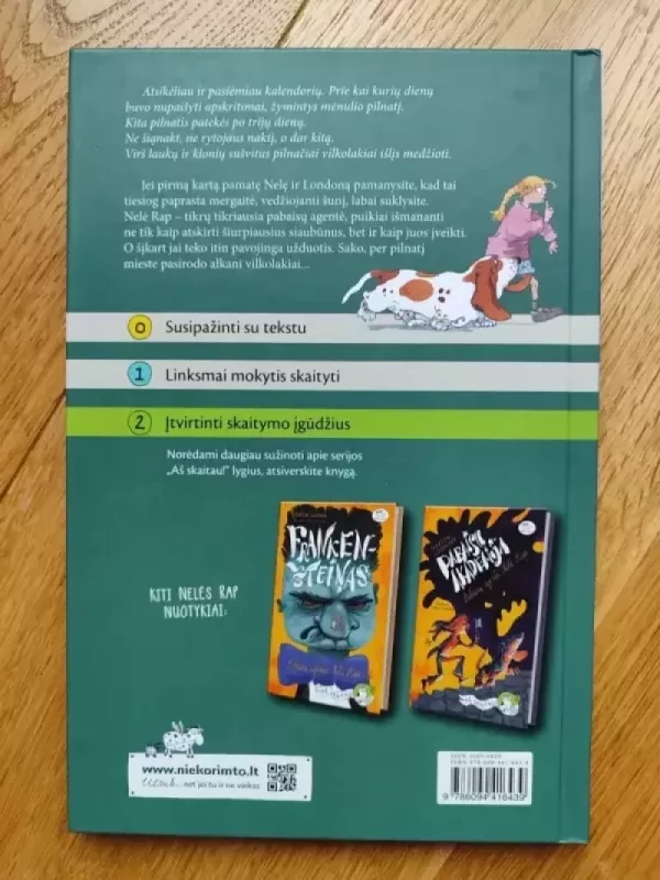 Pabaisų agentė Nelė Rap. Vilkolakiai - Martin Widmark, knyga 3