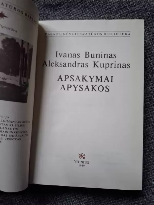 Apsakymai. Apysakos - Ivanas Buninas, Aleksandras Kuprinas, knyga 4
