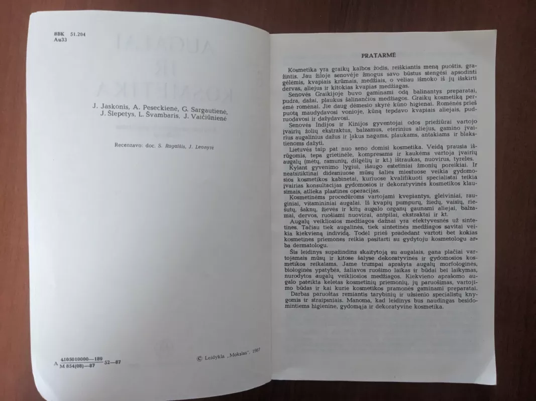 Augalai ir kosmetika - Autorių Kolektyvas, knyga 6