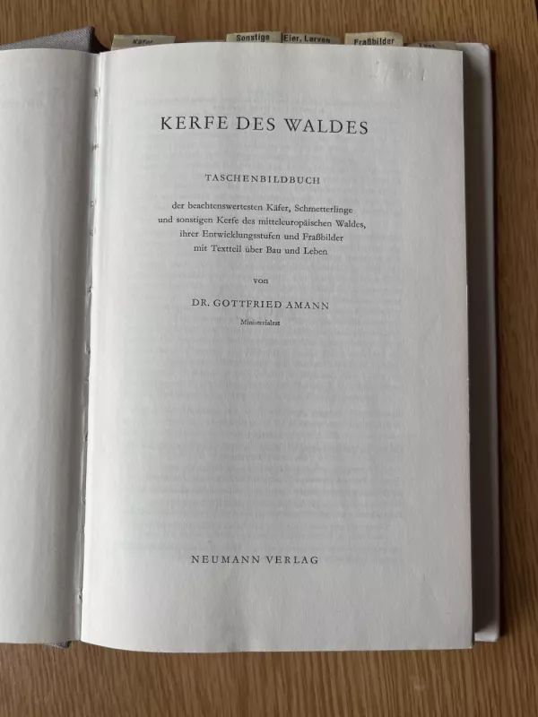 Kerfe des waldes - Prof. dr. Gottfried Amann, knyga 3