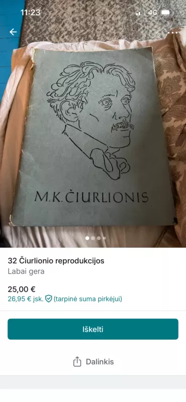 Mikalojus Konstantinas Čiurlionis. 32 reprodukcijos - Antanas Venclova, knyga 5
