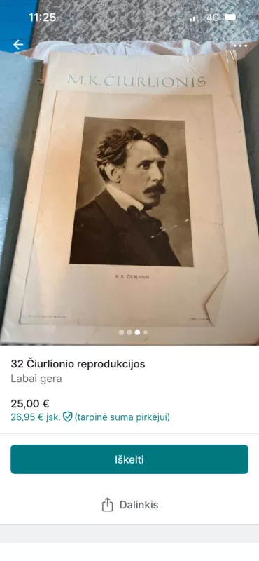 Mikalojus Konstantinas Čiurlionis. 32 reprodukcijos - Antanas Venclova, knyga 3