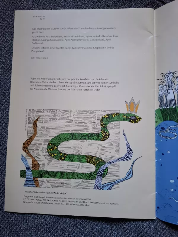 Eglė, die natterkonigin - Autorių Kolektyvas, knyga 5