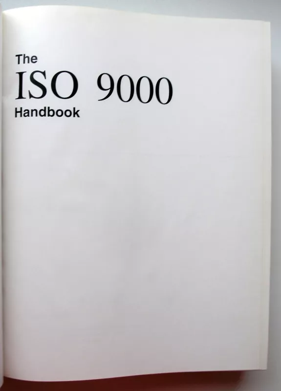 The ISO 9000 Handbook - Robert W. Peach, knyga 4