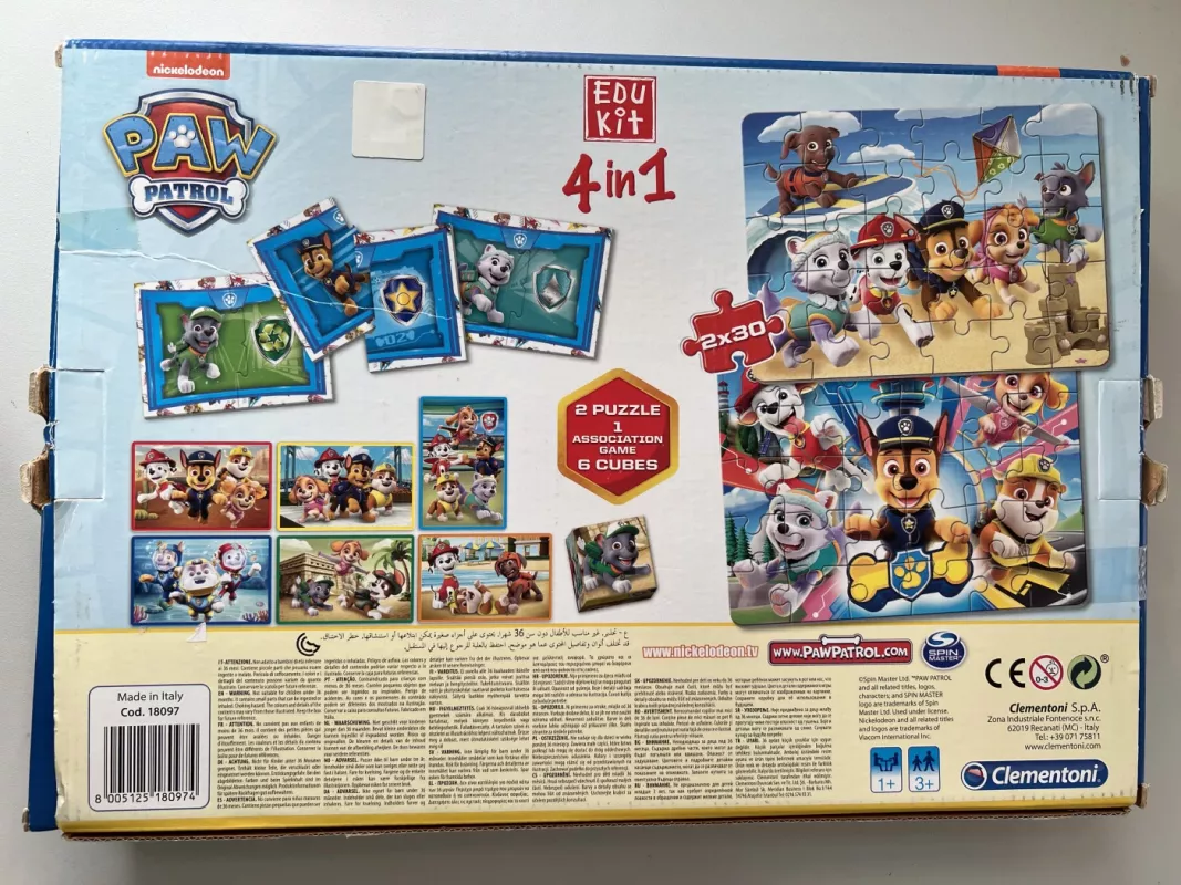 Dėlionė Raw patrol 4 in 1 - , stalo žaidimas 2