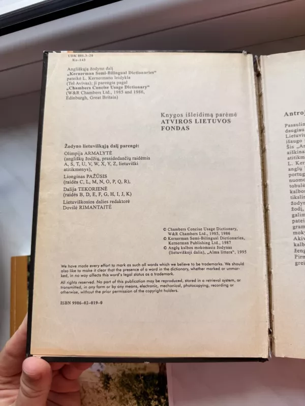 Anglų kalbos mokomasis žodynas - Lionginas Pazusis, Dalija Tekoriene Olimpija Armalyte, knyga 3