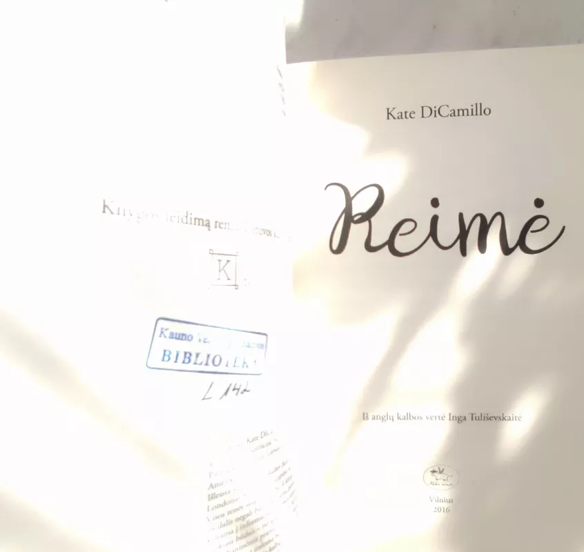 Reimė - Kate DiCamillo, knyga 6