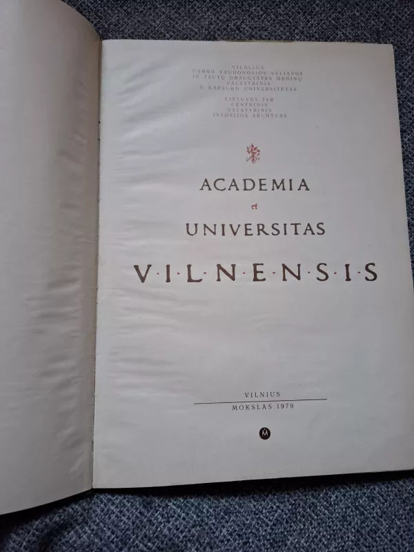 Academia et universitas Vilnensis - Autorių Kolektyvas, knyga 2