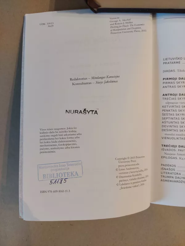 Kvailių žvejonė. Manipuliacijų ir apgaulių ekonomika - George A., Robert J. Akerlof, Shiller, knyga 4
