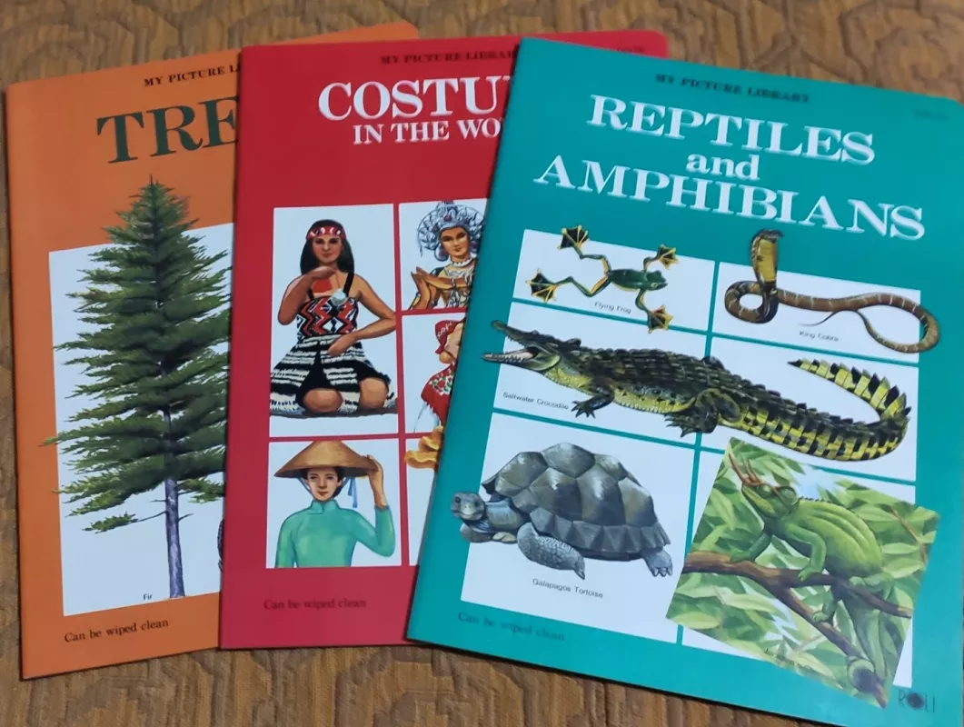 My pictures library. Trees. Reptiles and Amphibians. Costume in the world - Paveikslėlių knygos, knyga 2