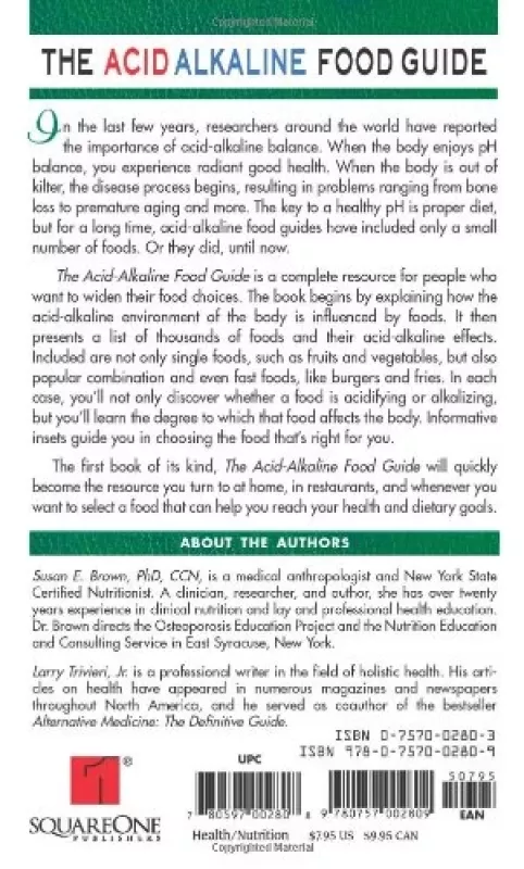 The Acid Alkaline Food Guide: A Quick Reference to Foods & Their Effect on pH Levels - Dr.Susan E.Brown Larry Trivieri,Jr., knyga 3