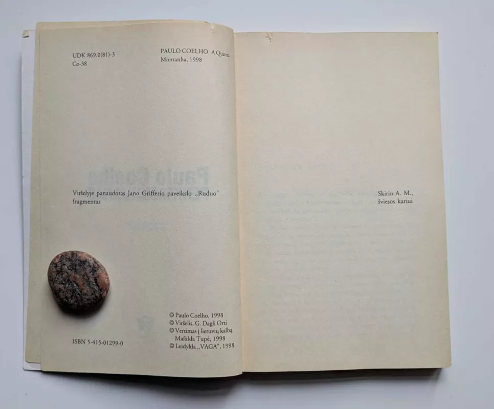 Penktasis kalnas - Paulo Coelho, knyga 4