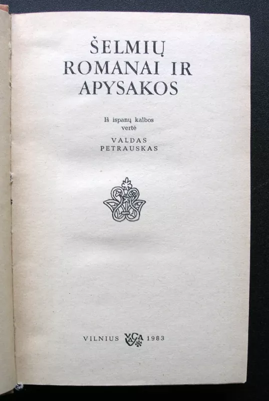 Šelmių romanai ir apysakos - Autorių Kolektyvas, knyga 3