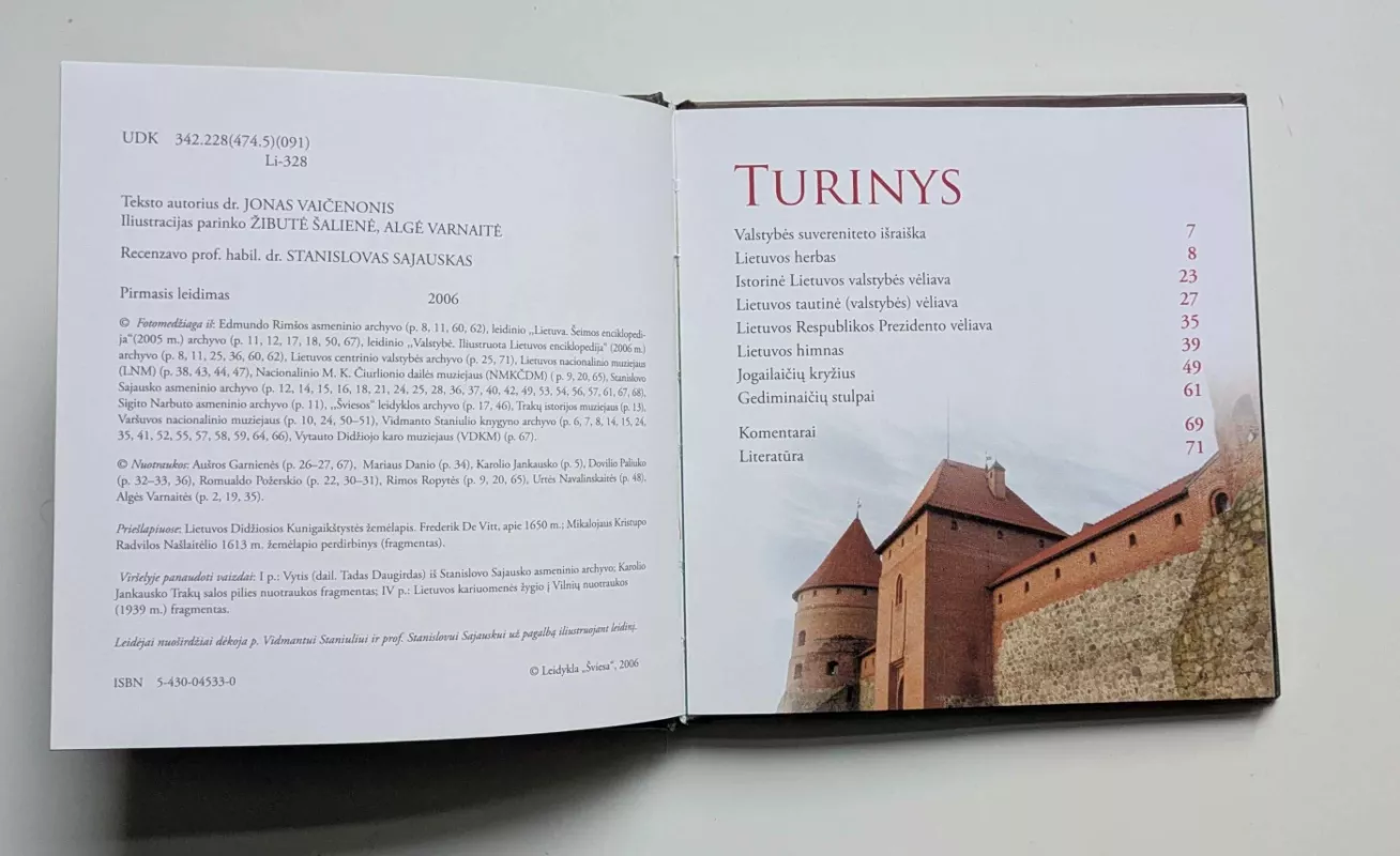 Lietuvos valstybės simboliai - Jonas Vaičenonis, knyga 3
