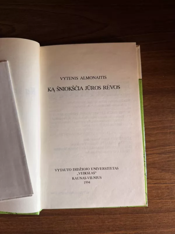 Ką šniokščia Jūros rėvos - Vytenis Almonaitis, Junona  Almonaitienė, knyga 3