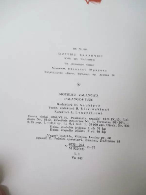 Palangos Juzė - Motiejus Valančius, knyga 4