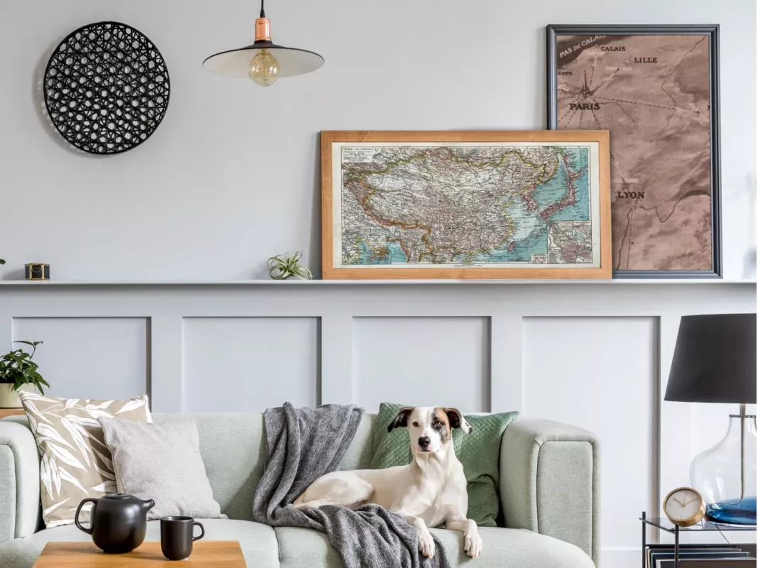 Japonijos ir Kinijos žemėlapis 1931m. originali litografija Meyers Lexikon - , namai ir interjeras 2