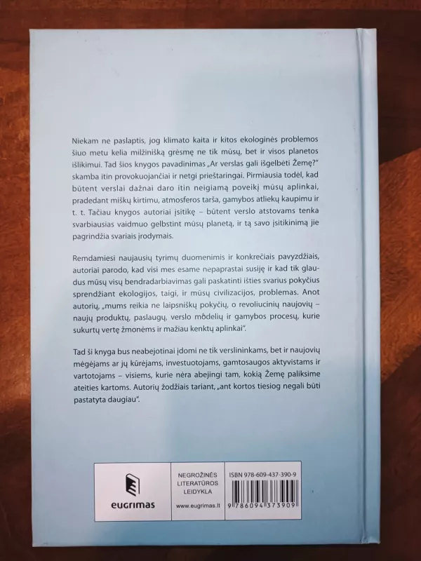 Ar verslas gali išgelbėti žemę? Naujas kelias tvarumo link - Michael Lenox, knyga 3