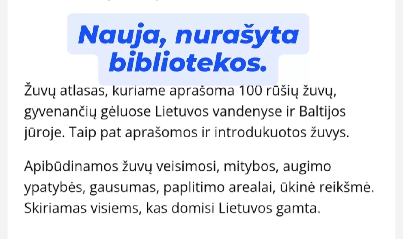Lietuvos žuvys - Juozas Virbickas, knyga 3